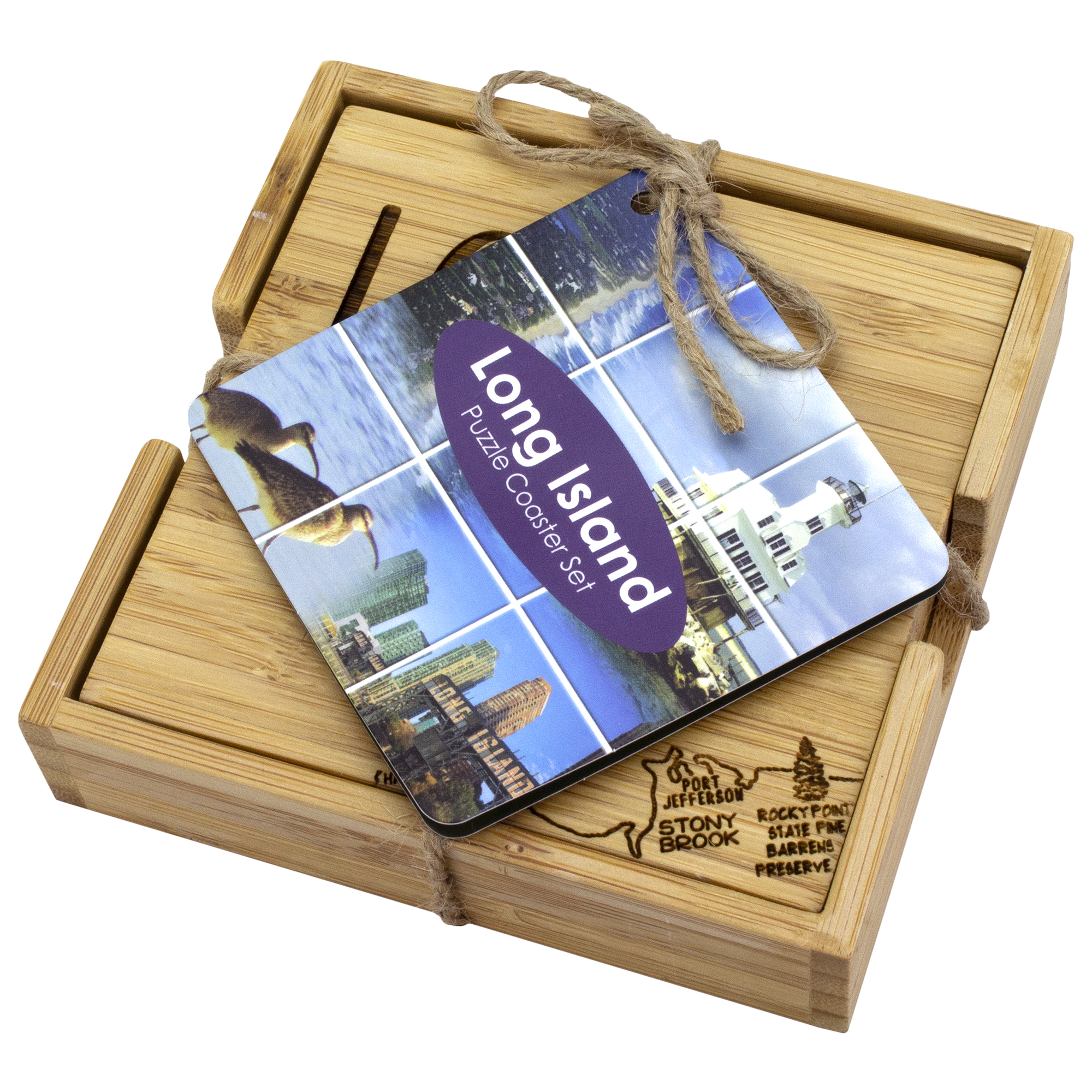 Long Island Puzzle Coaster Set 10