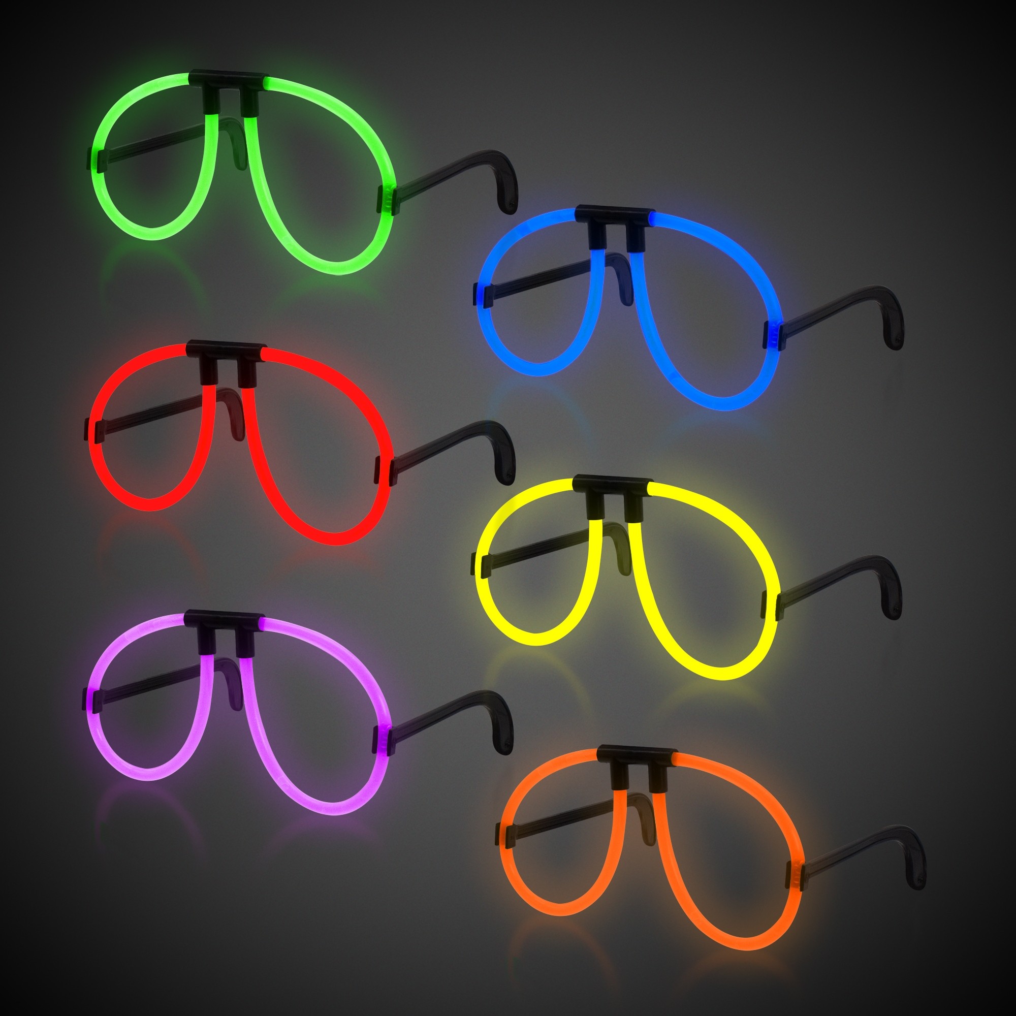 Neon Glow Eye Glasses (Assorted 6) 5