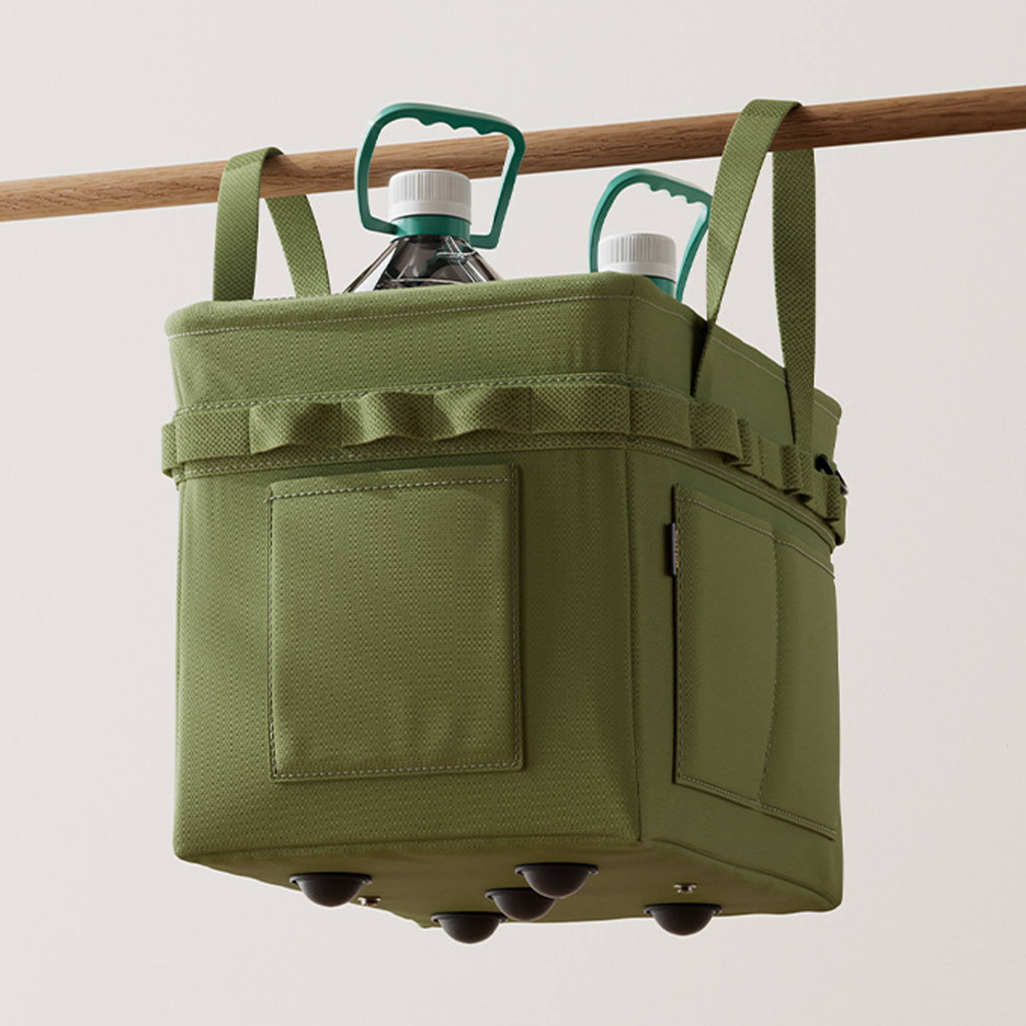 Collapsible Tool Tote Storage Bin With Pockets 3