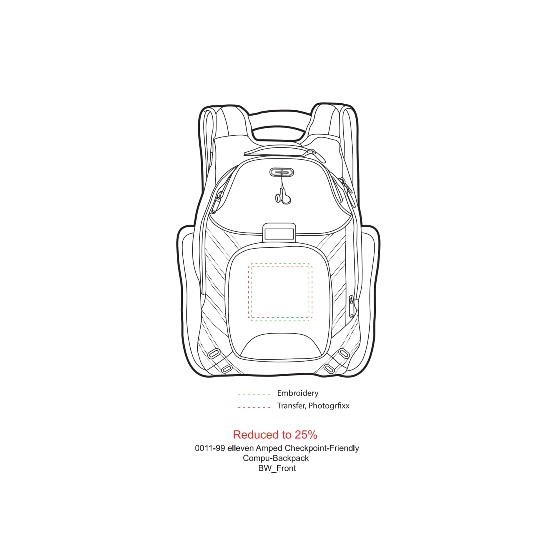 elleven™ Amped TSA 17" Computer Backpack 13