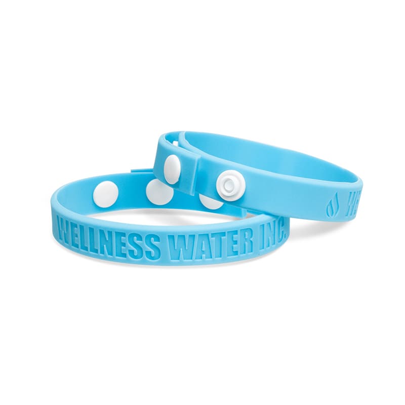 Debossed Silicone Adjustable  Wristbands 158