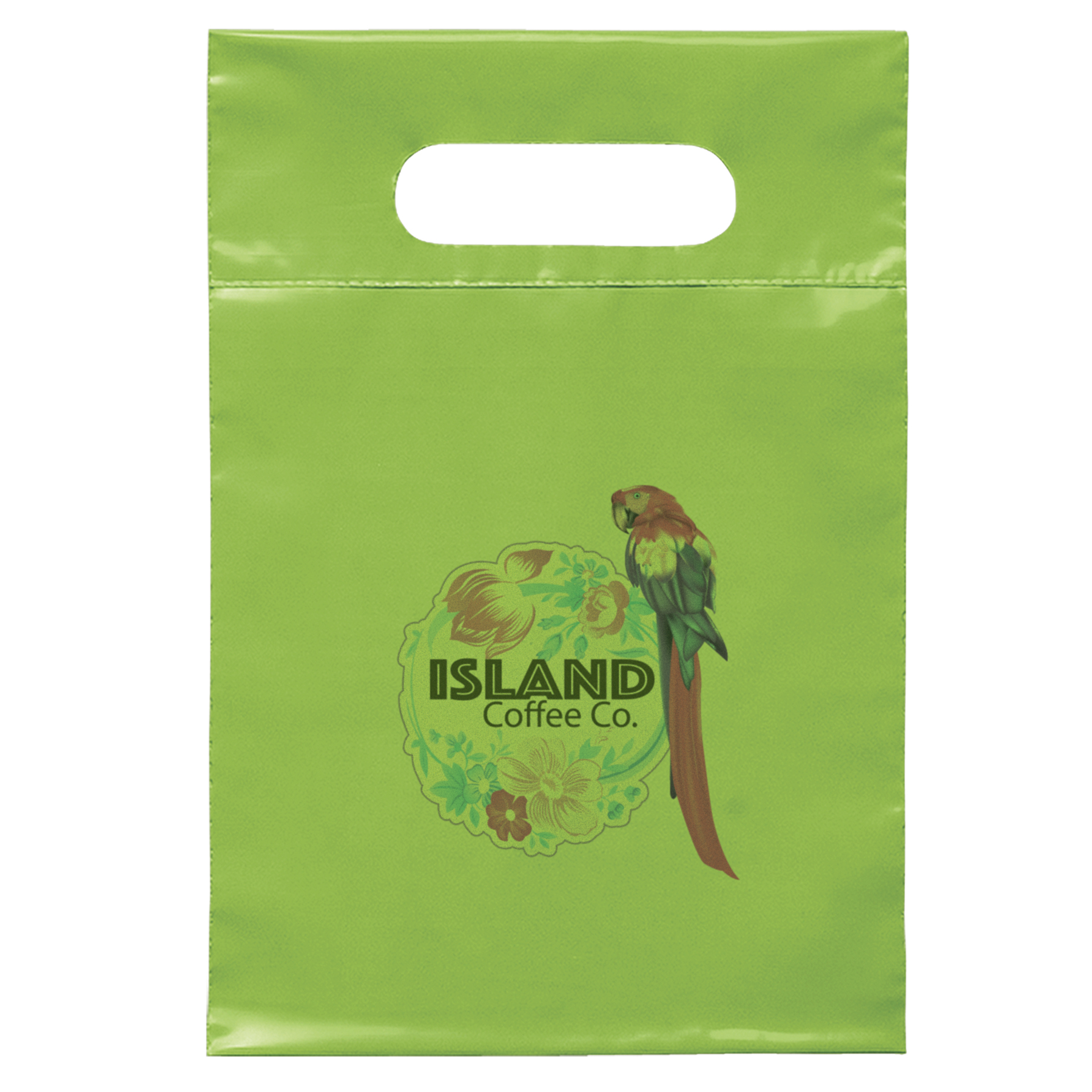 Die Cut Handle Bag - 7W x 10 1/2H - Dynamic Color 9