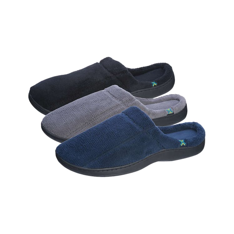 Men's Terry Memory Foam House Slippers Assorted S-2XL 1