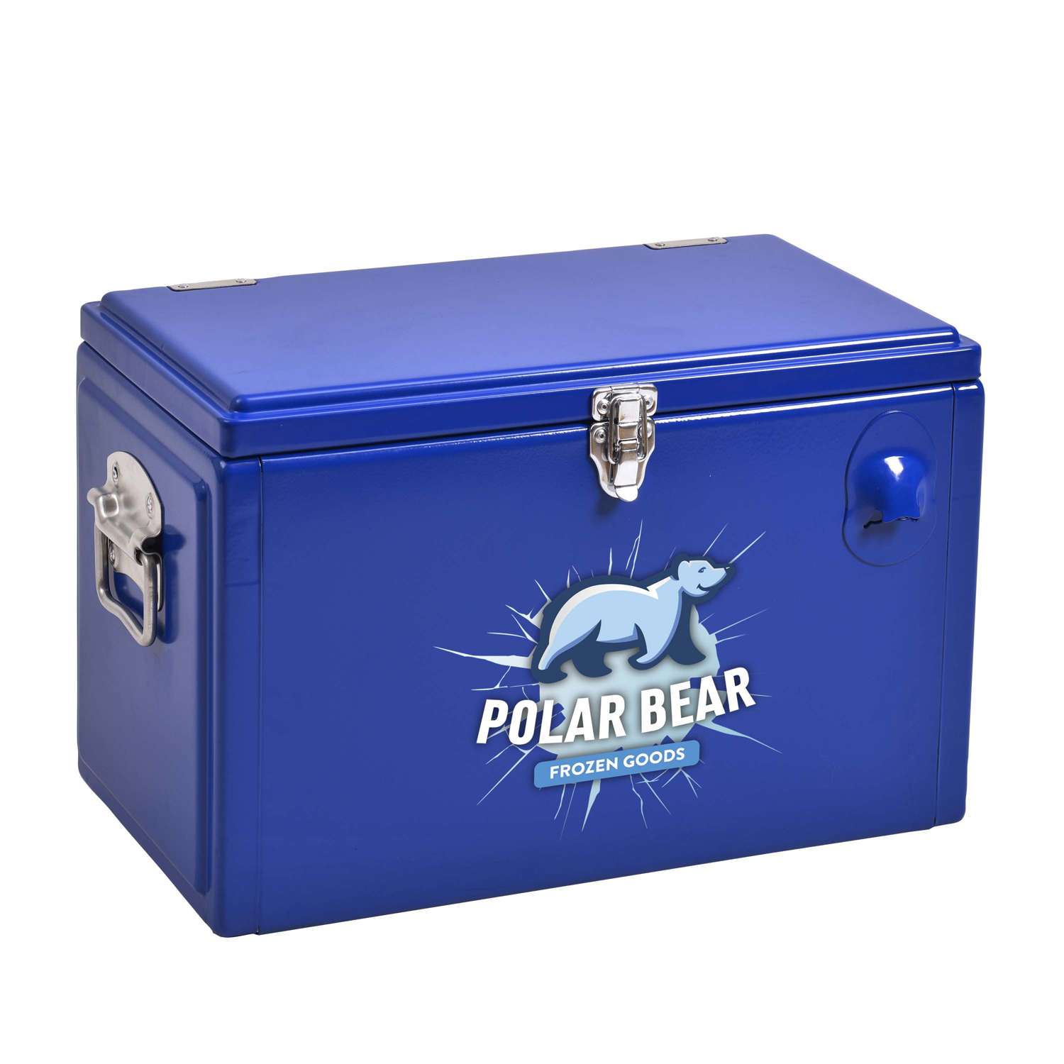 Metal Tool Box Cooler, Front Imprint