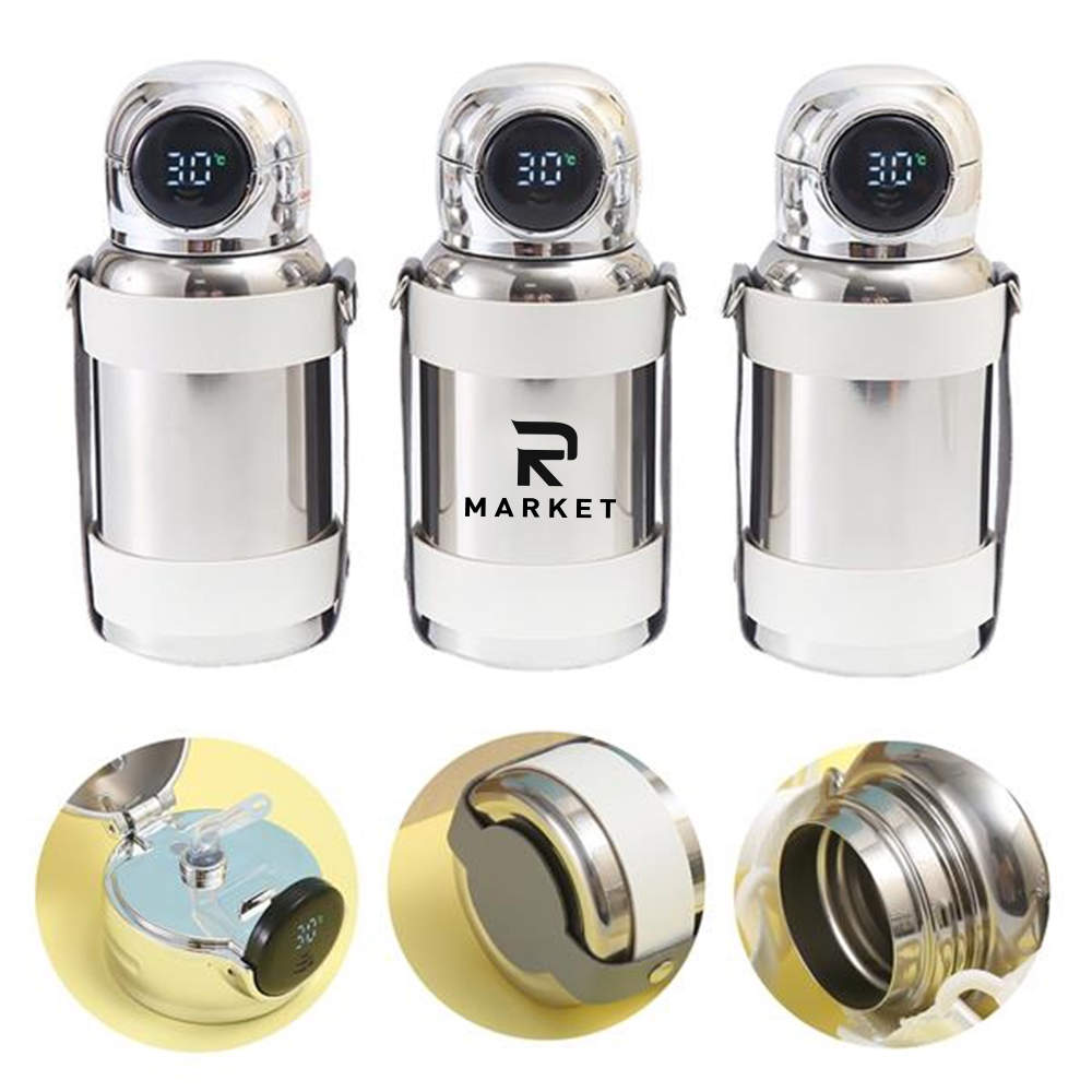 316 Stainless Steel Electroplating Smart Vacuum Cup, custom water bottle with logo imprint 2