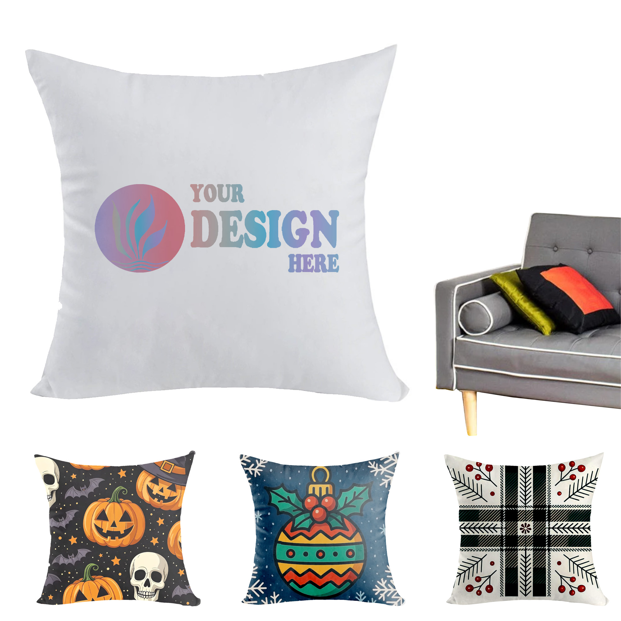 Full Color Custom 16" x 16" Throw Pillow 2