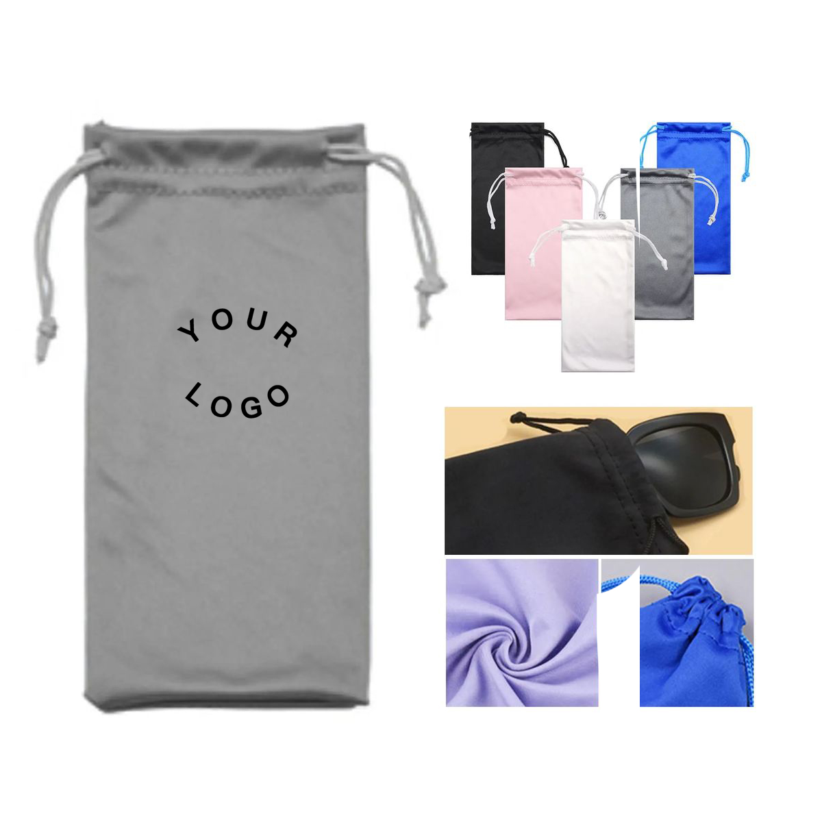 Eyeglass Storage Bag with Soft Microfiber Fabric 2