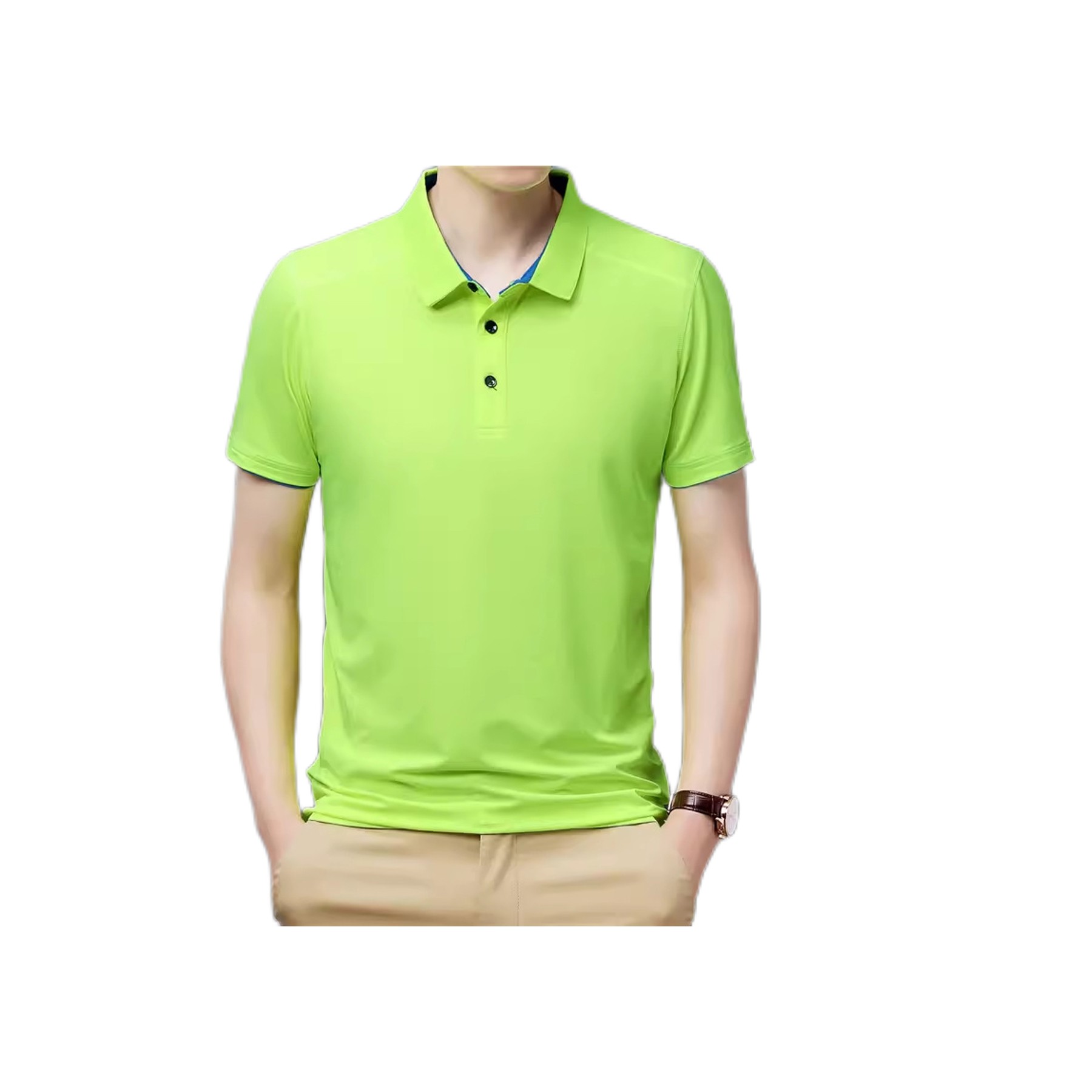 Men's Polo Shirt Moisture Wicking Summer Short Sleeve Tennis Golf Shirts 6