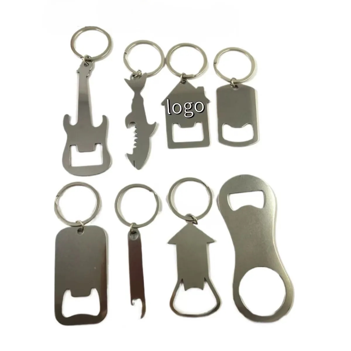 Creative Stainless Steel Bottle Opener Keychain 2