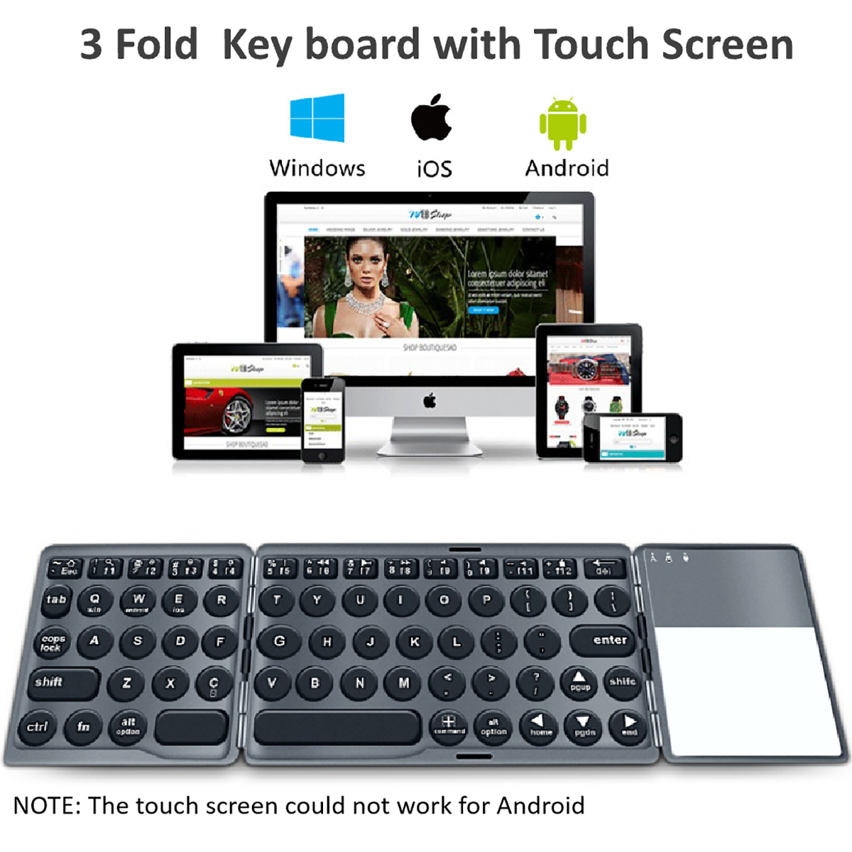 Foldable wireless h Keyboard 2