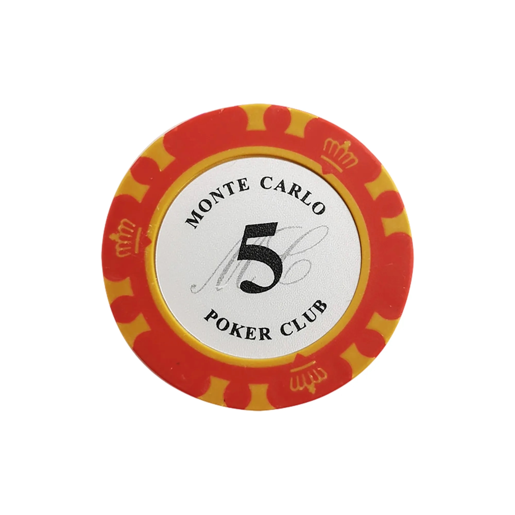 Clay Composite Crown Poker Chip Durable 10