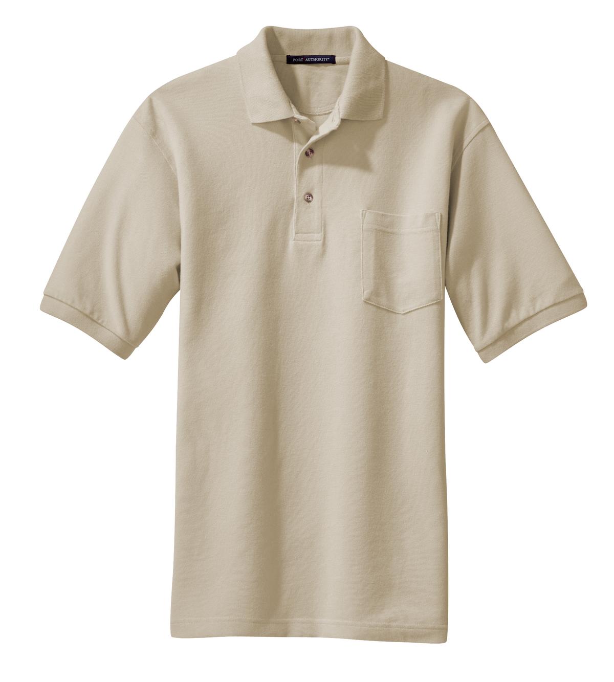 Port Authority Heavyweight Cotton Pique Polo with Pocket. K420P 45