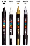 POSCA 4 Piece Metallic Marker Set with Bag 36