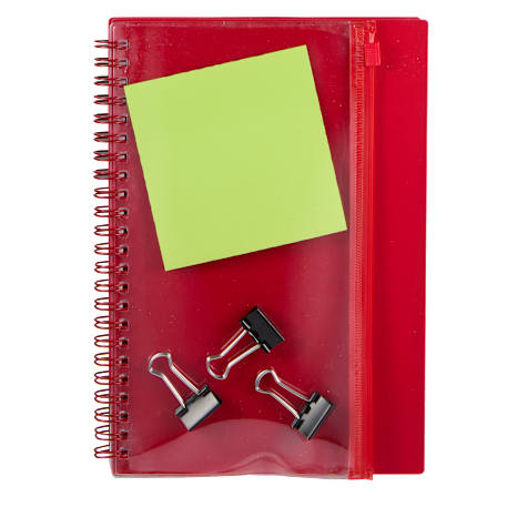 5.5" x 8.5" Spiral Notebook with Clear Pocket 99