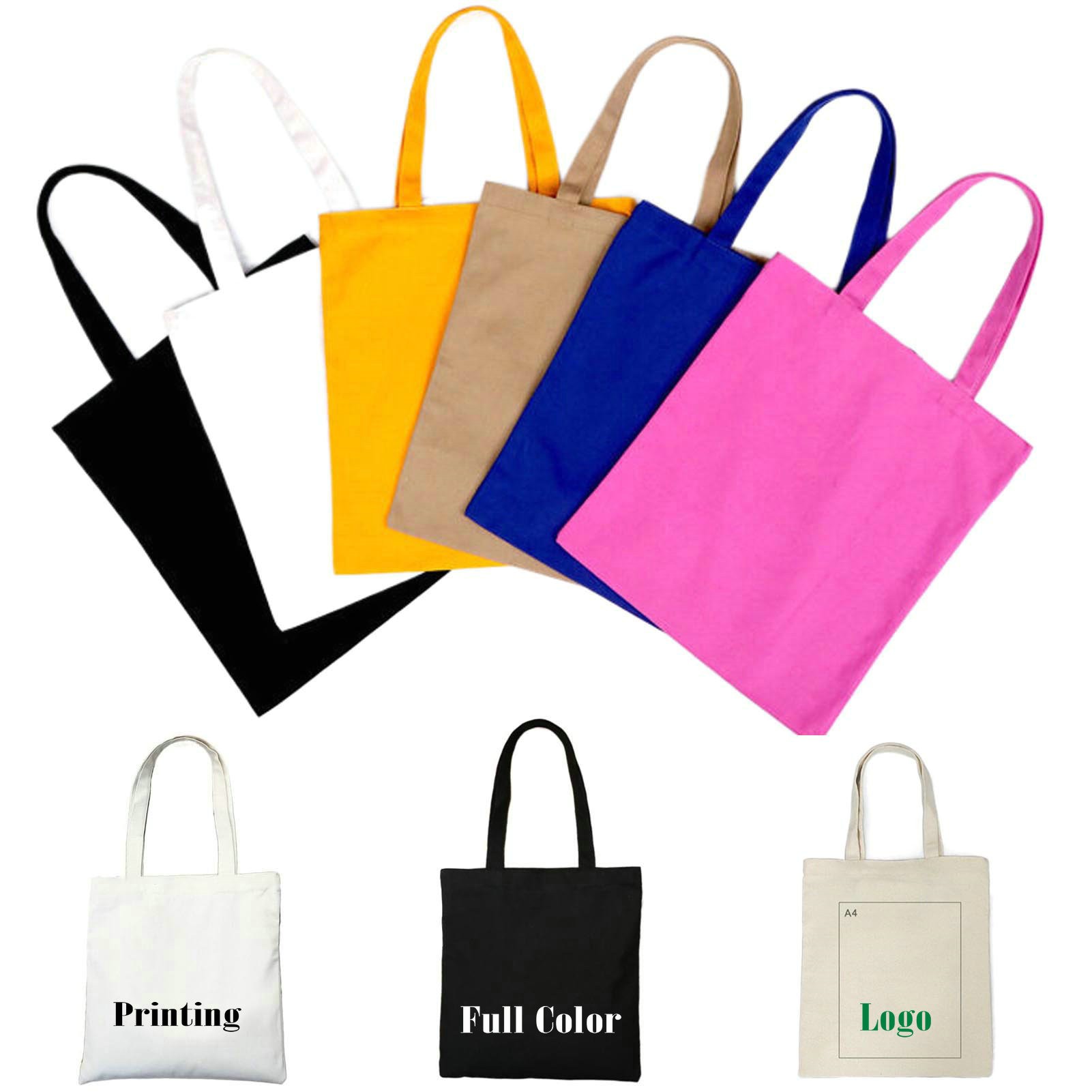 Custom Natural Canvas Tote Bag, custom tote bag with logo imprint 3