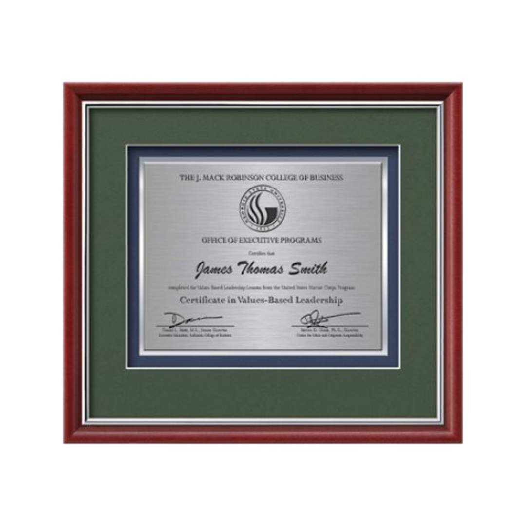 Baron Certificate TexEtch - Mahogany/Silver 6