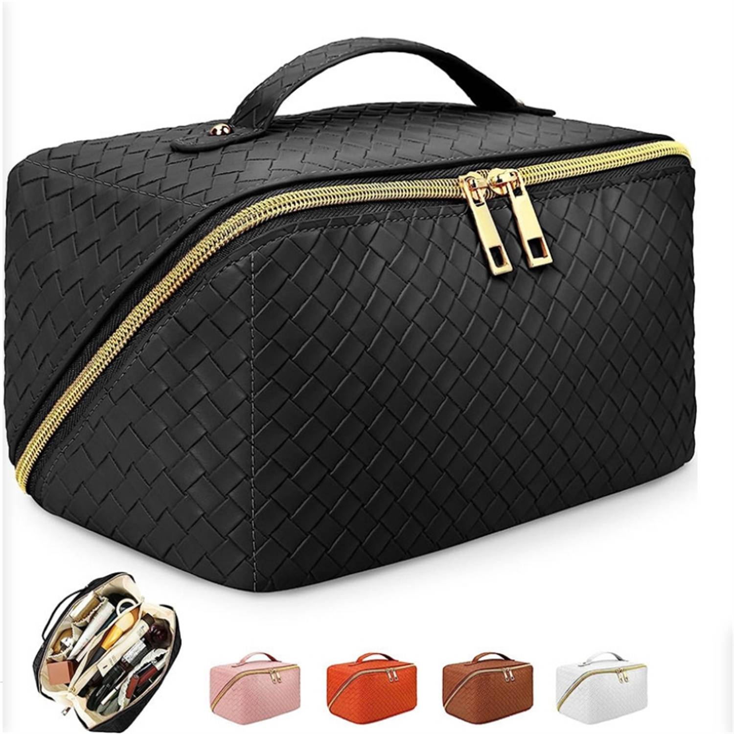 Portable PU Leather Makeup Bag 4