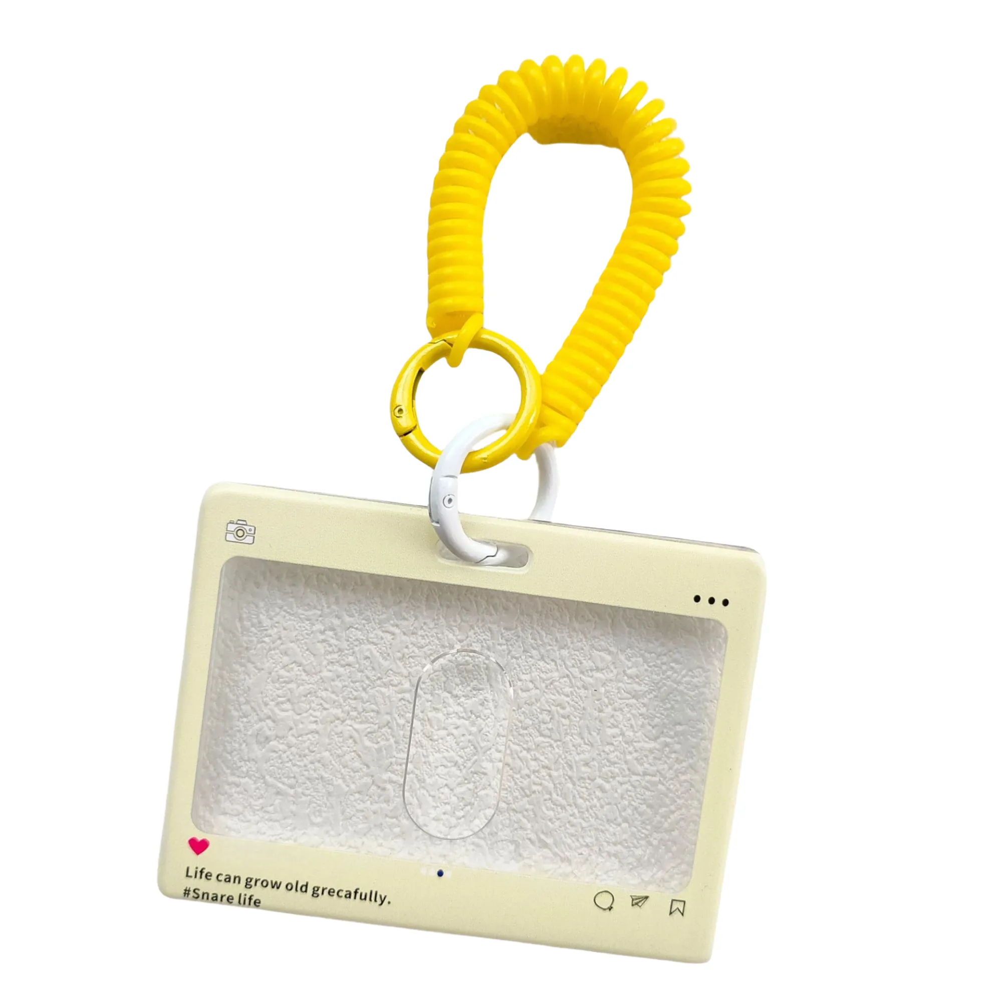 Acrylic Card Holder Keychain 10