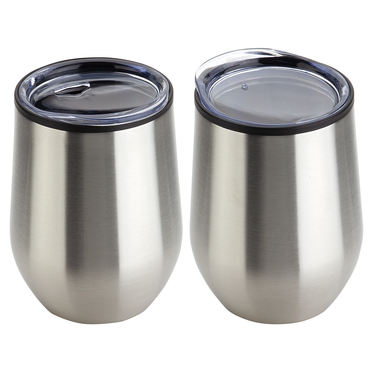 Onyx 12 oz Stainless Steel/Polypropylene Wine Goblet 27