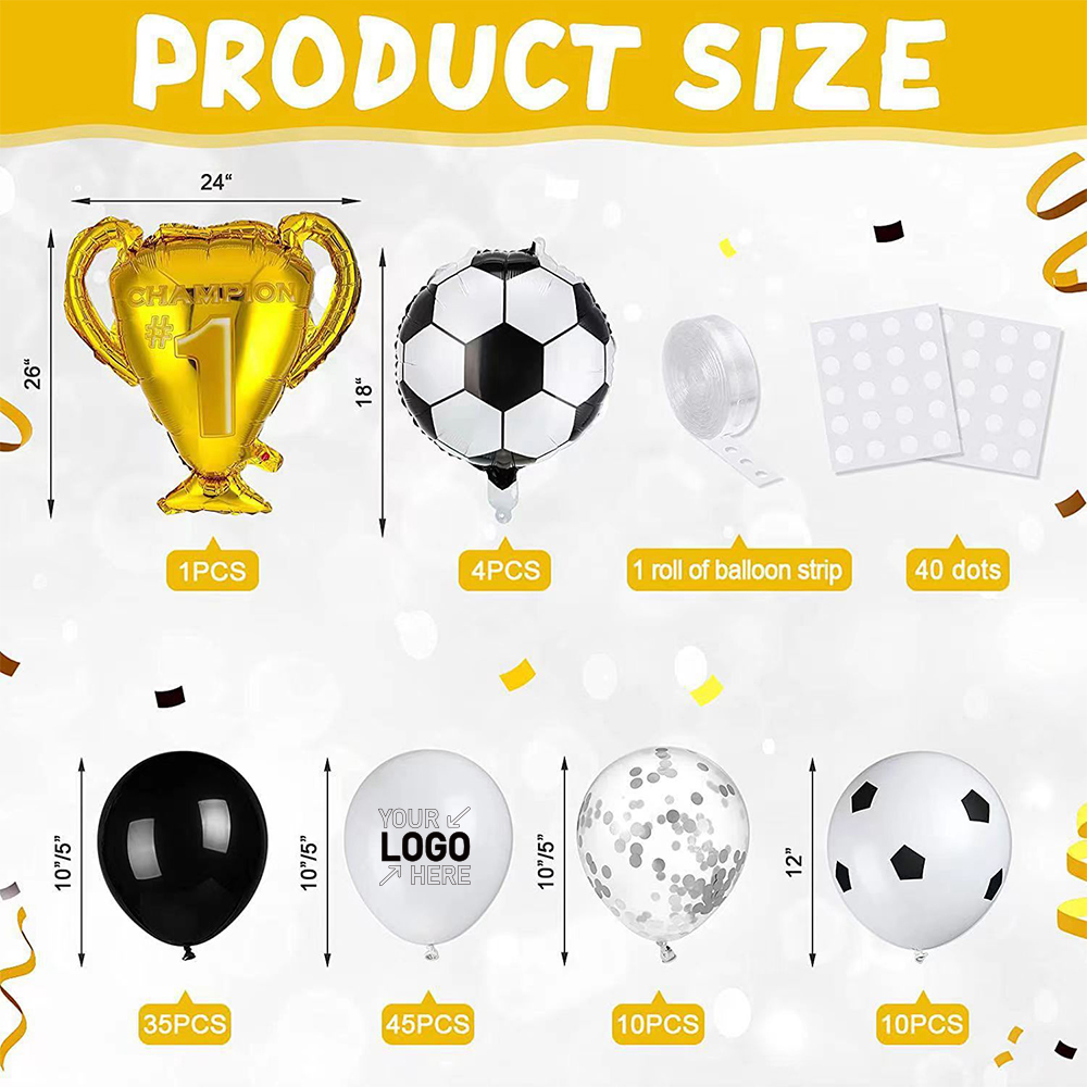 Qatar World Cup Football Theme Party Balloon Set 4