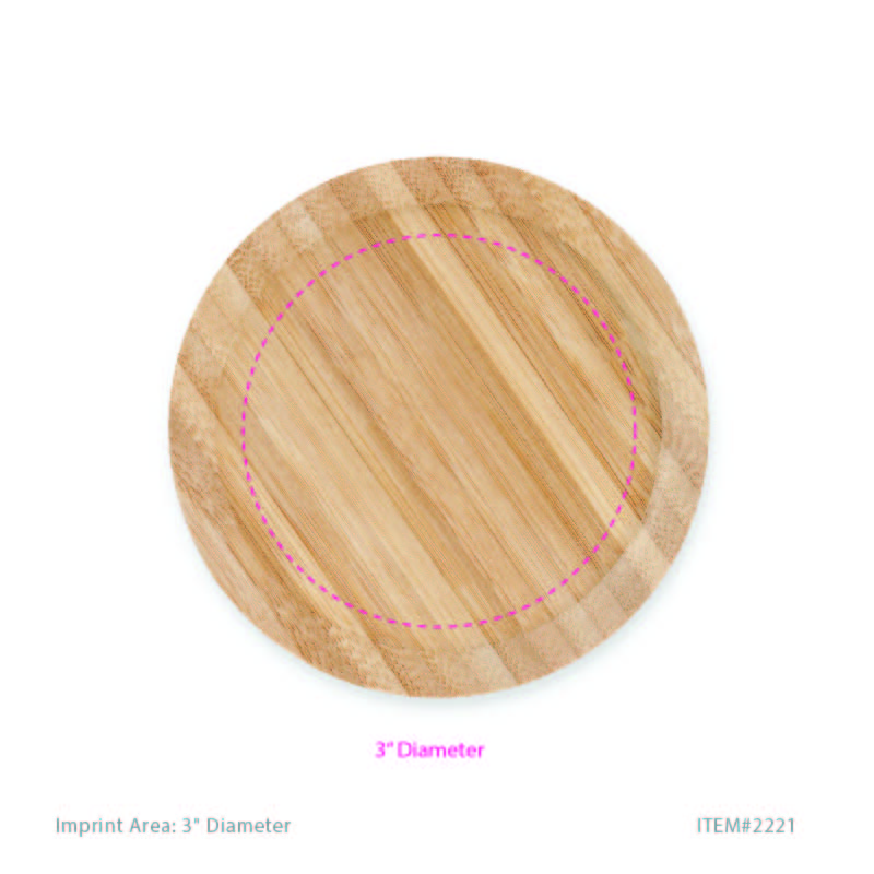 True® Bamboo Appetizer Wine Glass Topper, set of 4 5