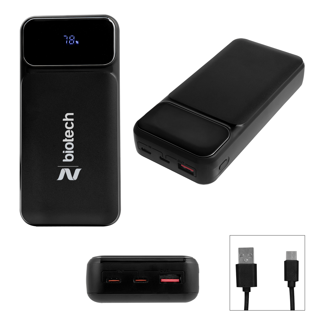 65W Fast Charge 20,000 mAh Laptop Power Bank 9