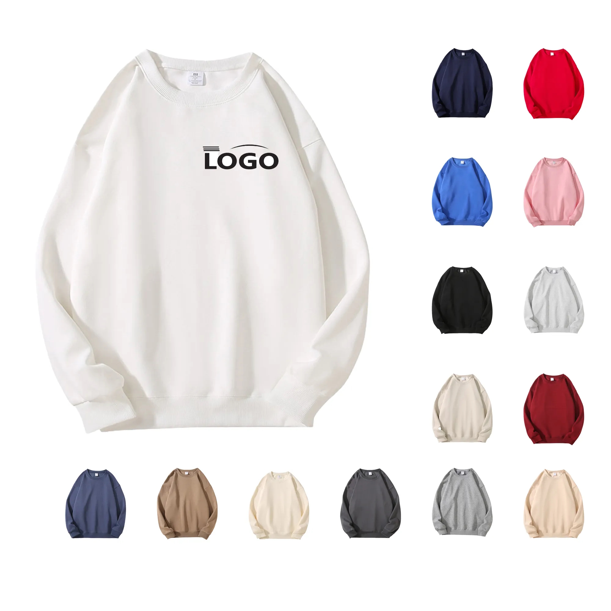 Sweatshirt MOQ 20PCS, custom hoodie or sweatshirt with logo imprint 6