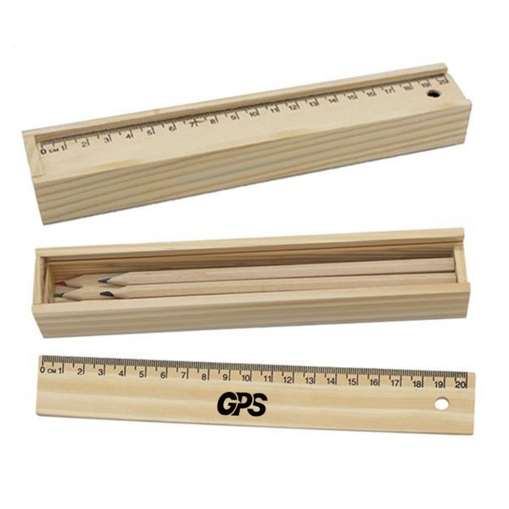 8 1/4 " Pencil and Ruler Set In Box 4
