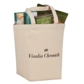 Herringbone 7oz Cotton Canvas Grocery Tote 21