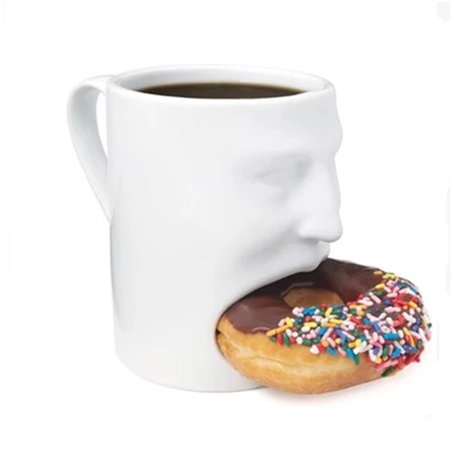 6Oz Cookie Ceramic Creative Man Face Mug 4