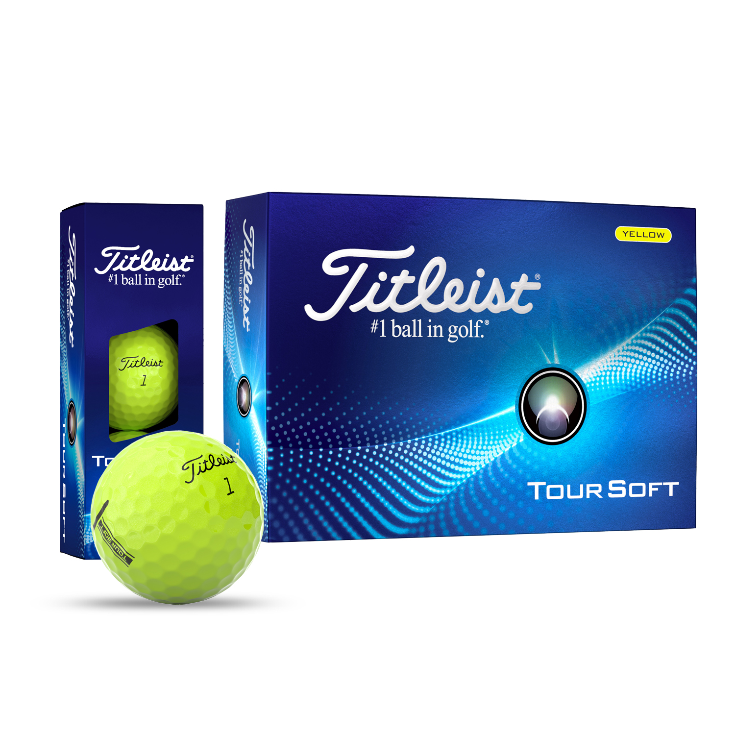 Titleist Toursoft Yellow Golf Balls
