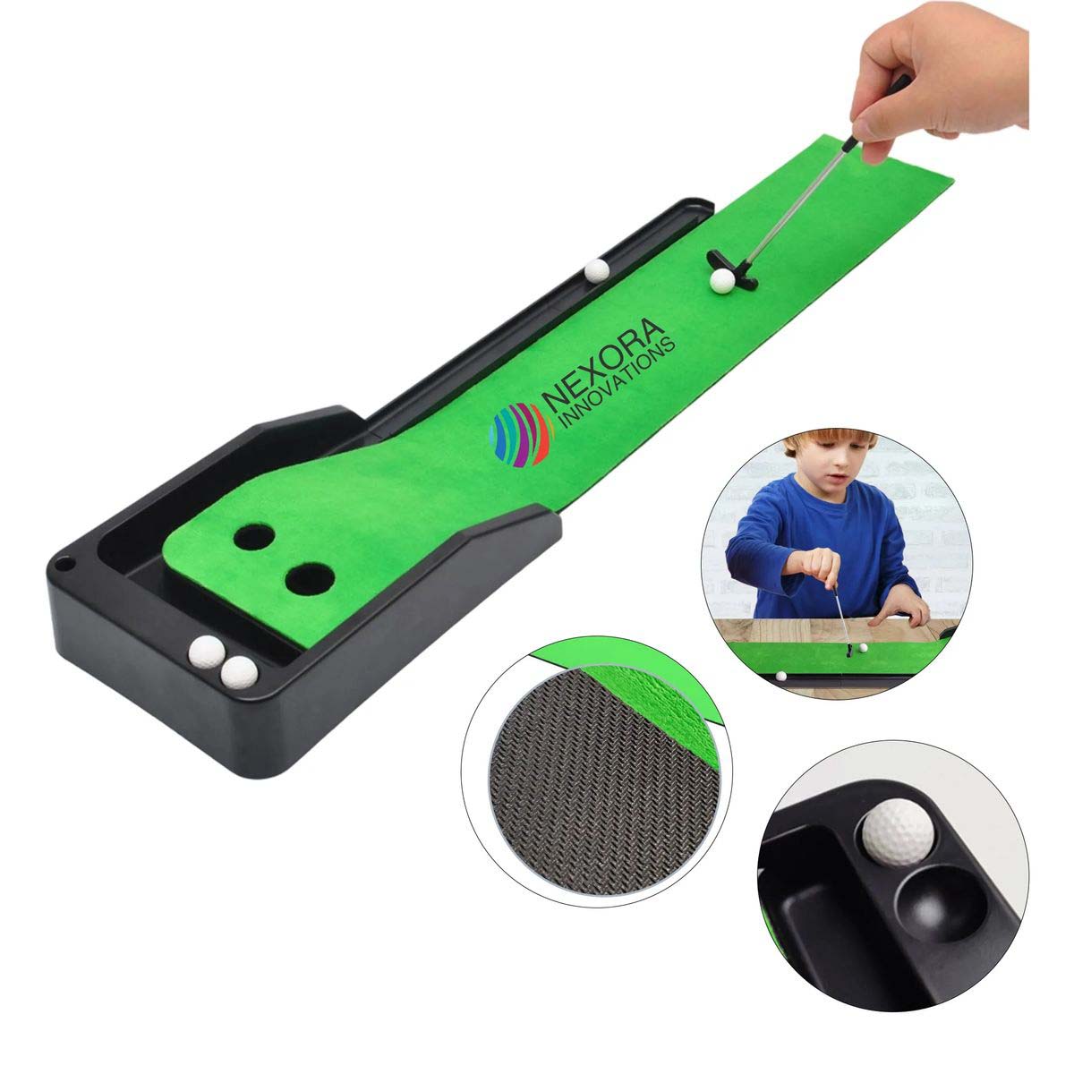 Durable Desktop Golf Practice Mat with Velvet Surface 3