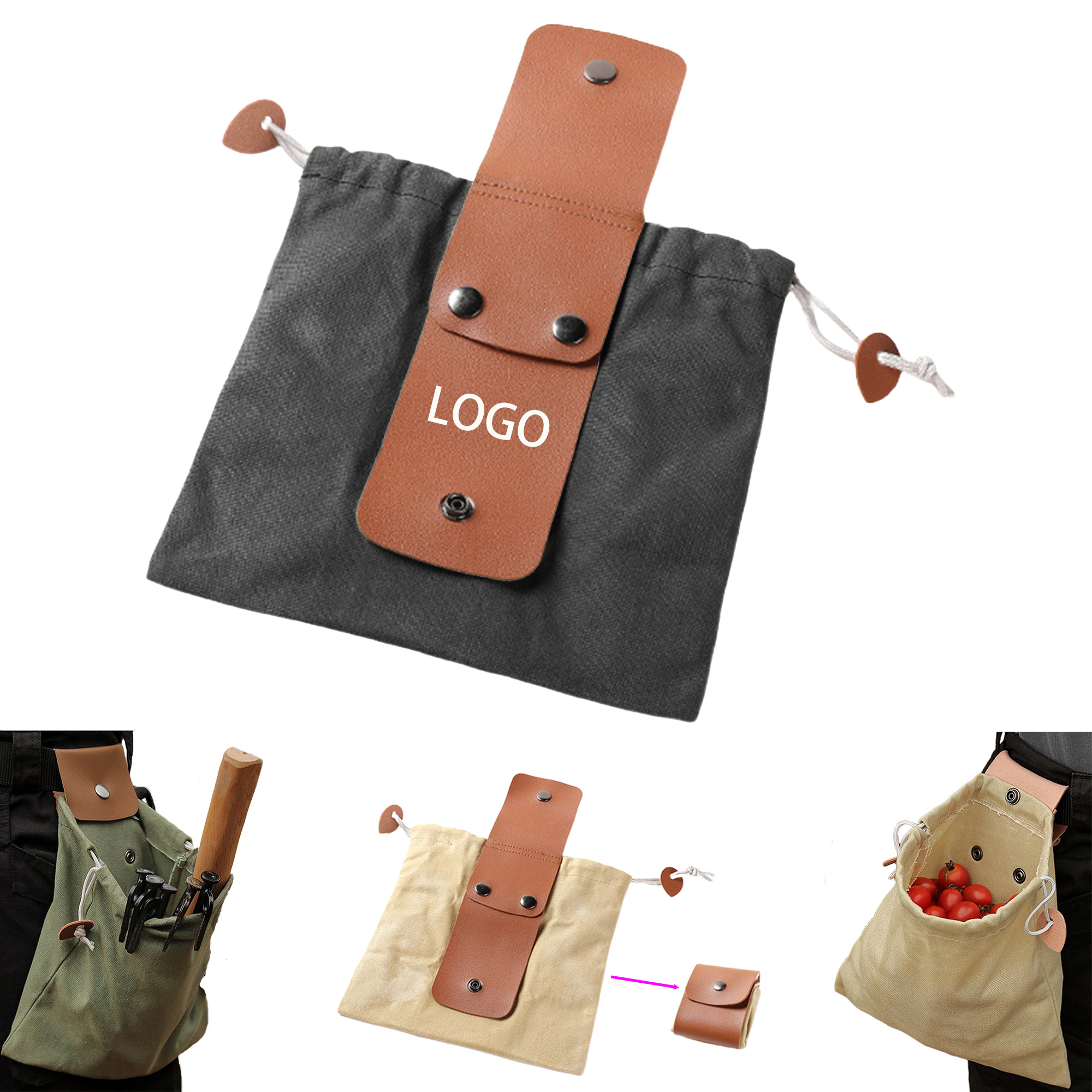 Foldable Canvas Outdoor Picking Bag 3