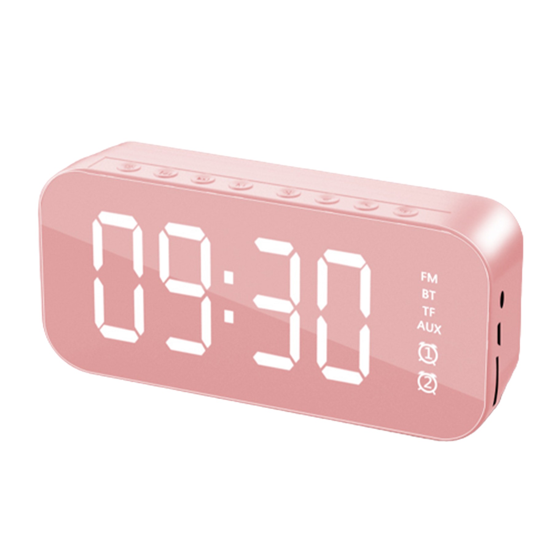 Mirror Wireless Speaker W/ Alarm Clock 2