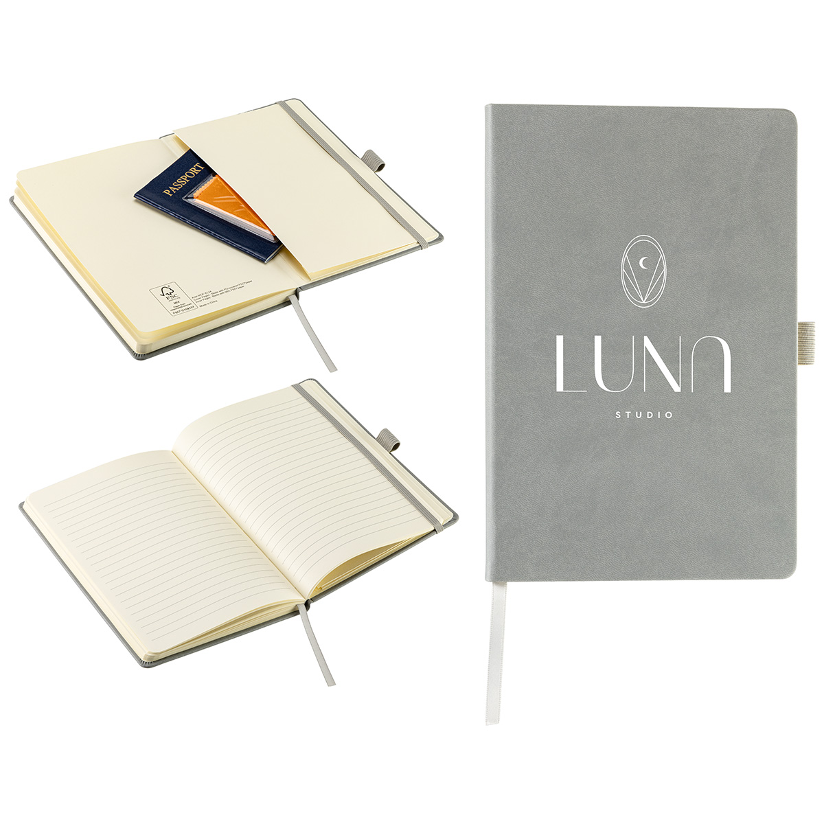 Elan Hardcover Journal with Pen Loop and Inner Pocket 35