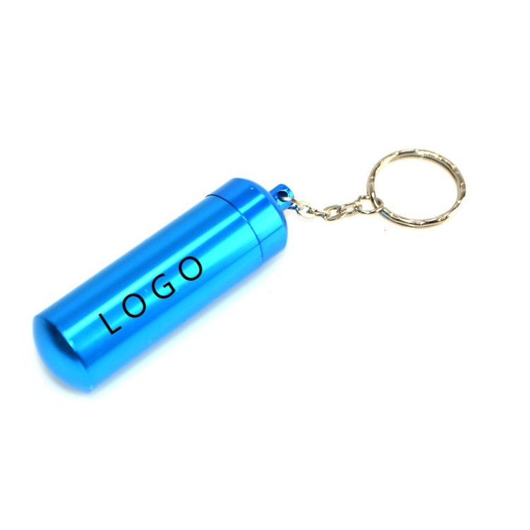 Aluminum Waterproof Pill Dispenser Key Chain 1
