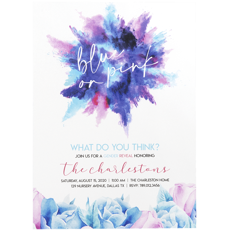 Custom Full Color 5 X 7 Inch Invitation Cards 72