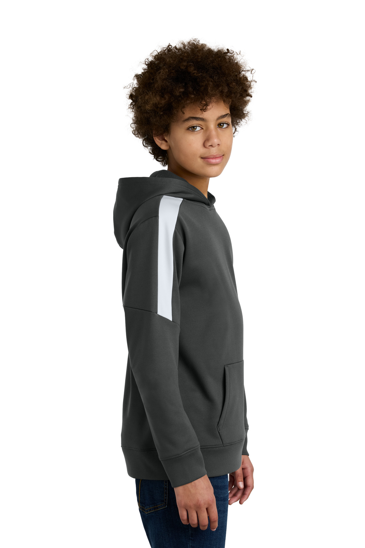 Sport-Tek Youth Sport-Wick Fleece United Pullover Hoodie YST255 7
