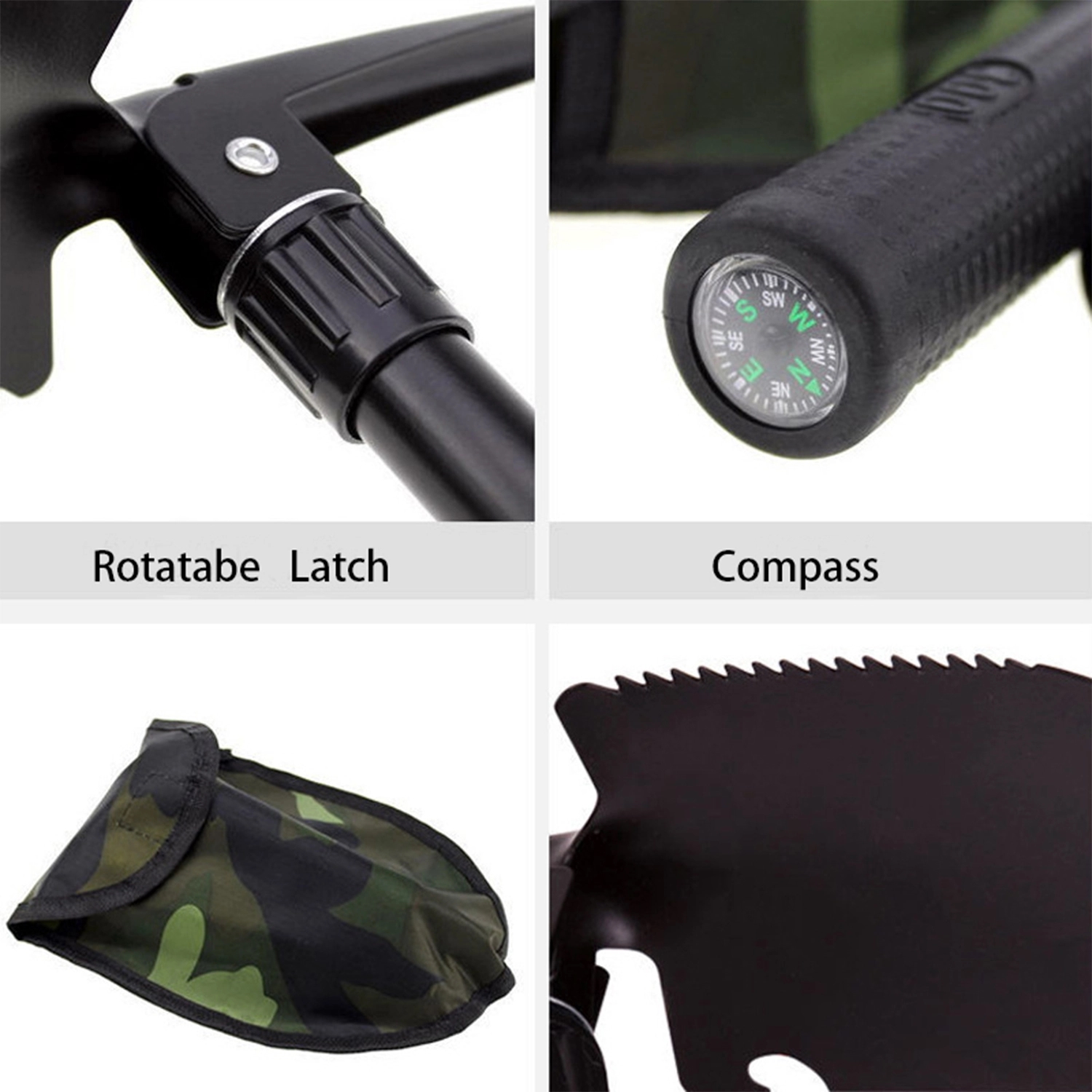 Multi-Functional Folding Stainless Steel Life-Saving Shovel 5