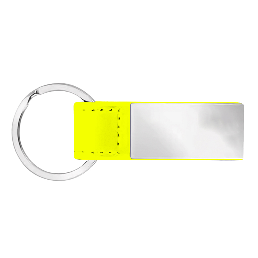 SleekPlate Leather & Metal Key Fob 1