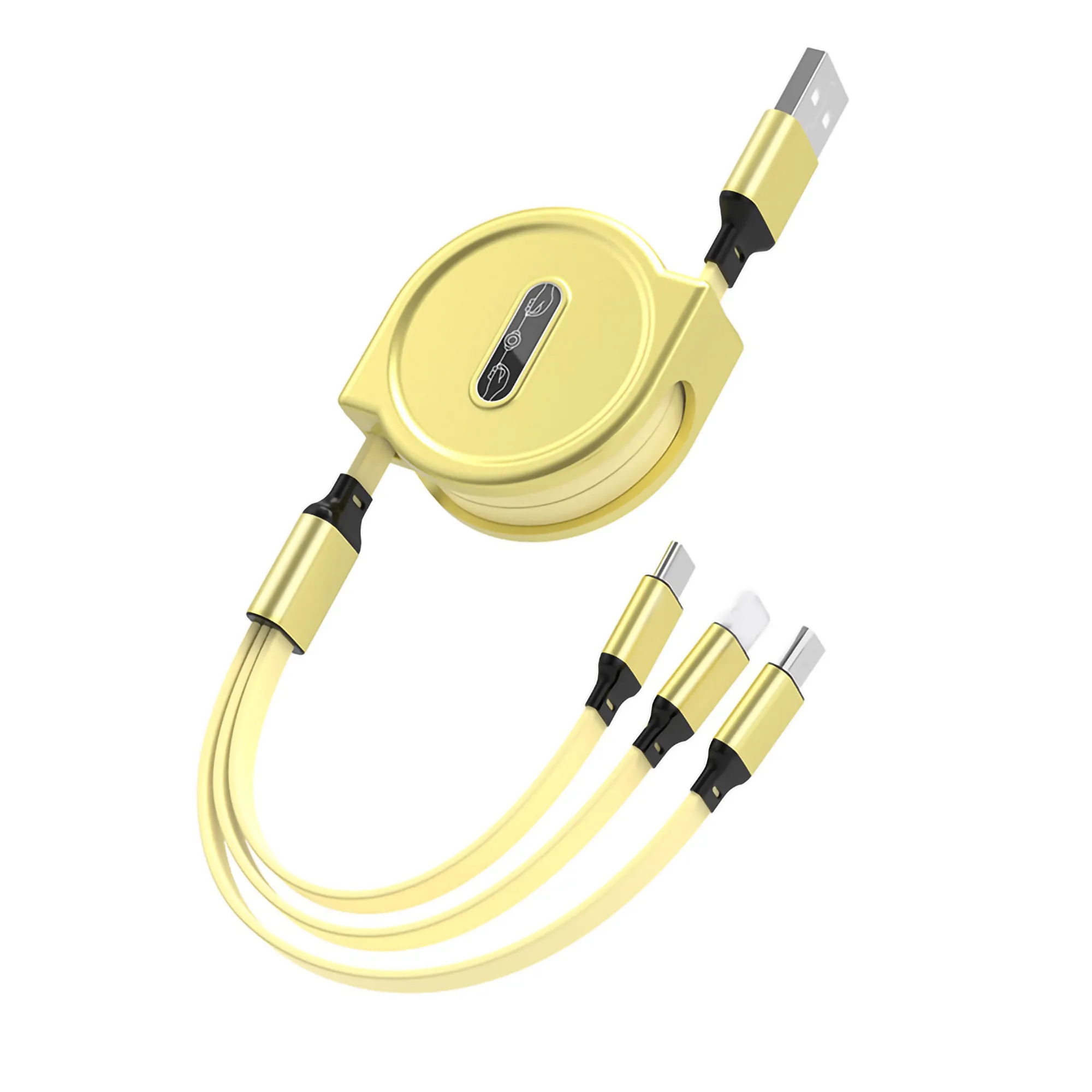 MOQ 50PCS Usb Charging Cable Retractable 3In1 Universal Char 1