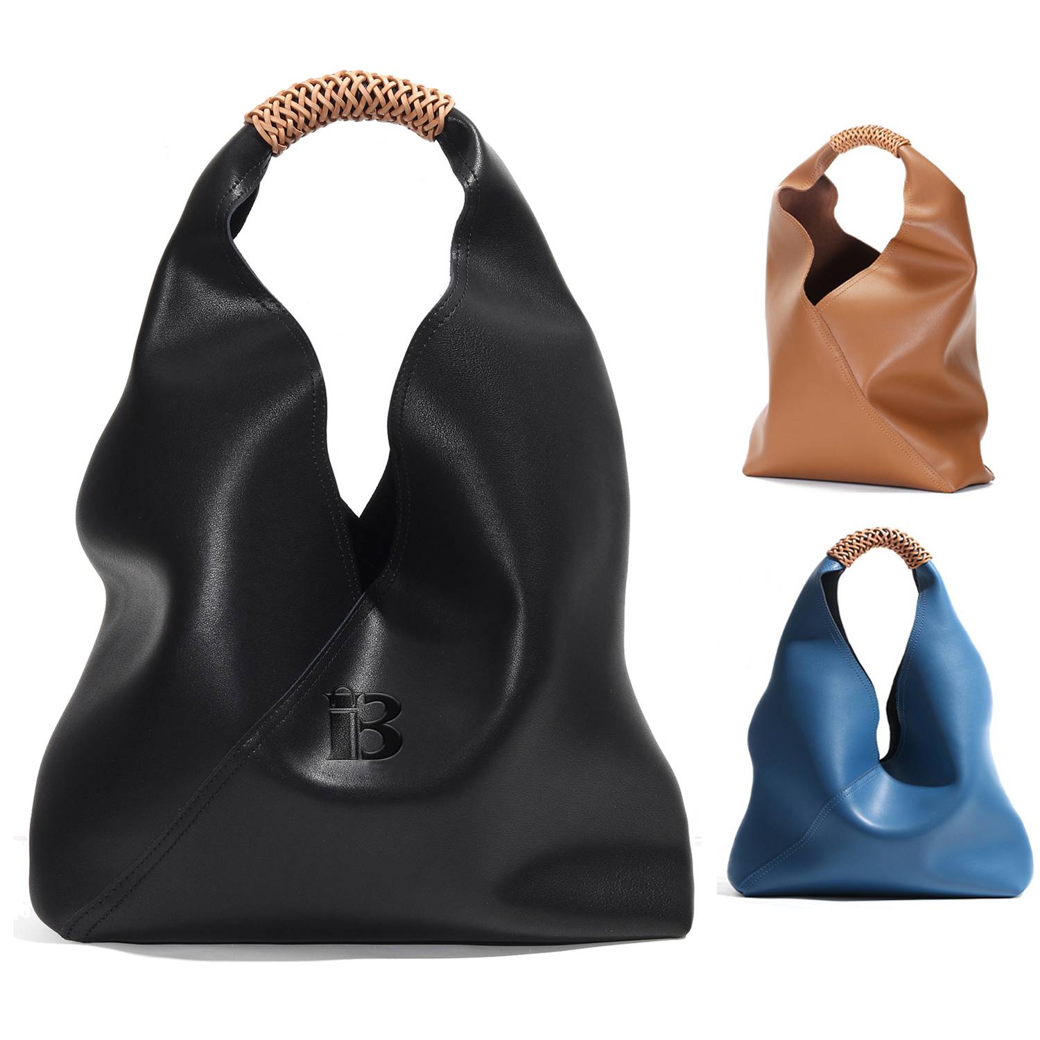 Genuine Leather Stylish hand-to-shoulder tote bag, custom tote bag with logo imprint 1