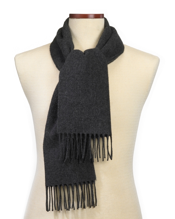 CLOSEOUT - Charcoal Acrylic Scarf 1
