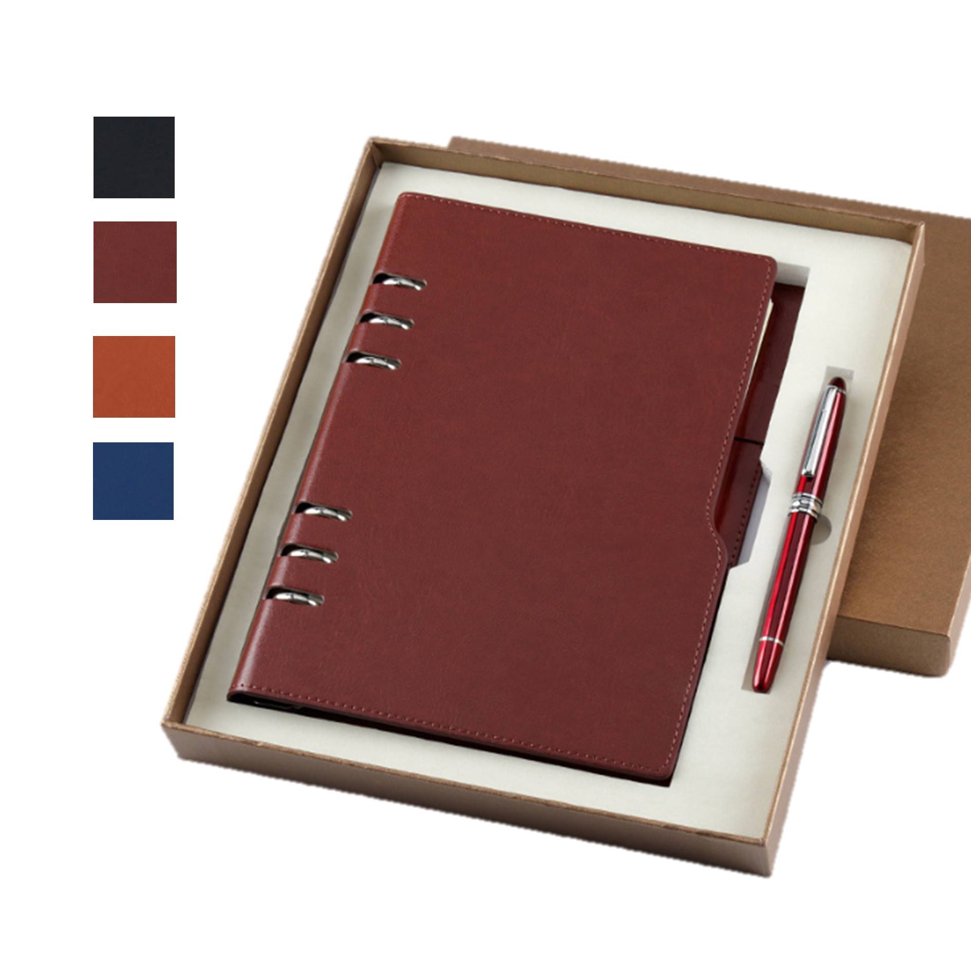 Refillable Hardcover Notebook Pen Gift Box Set 5