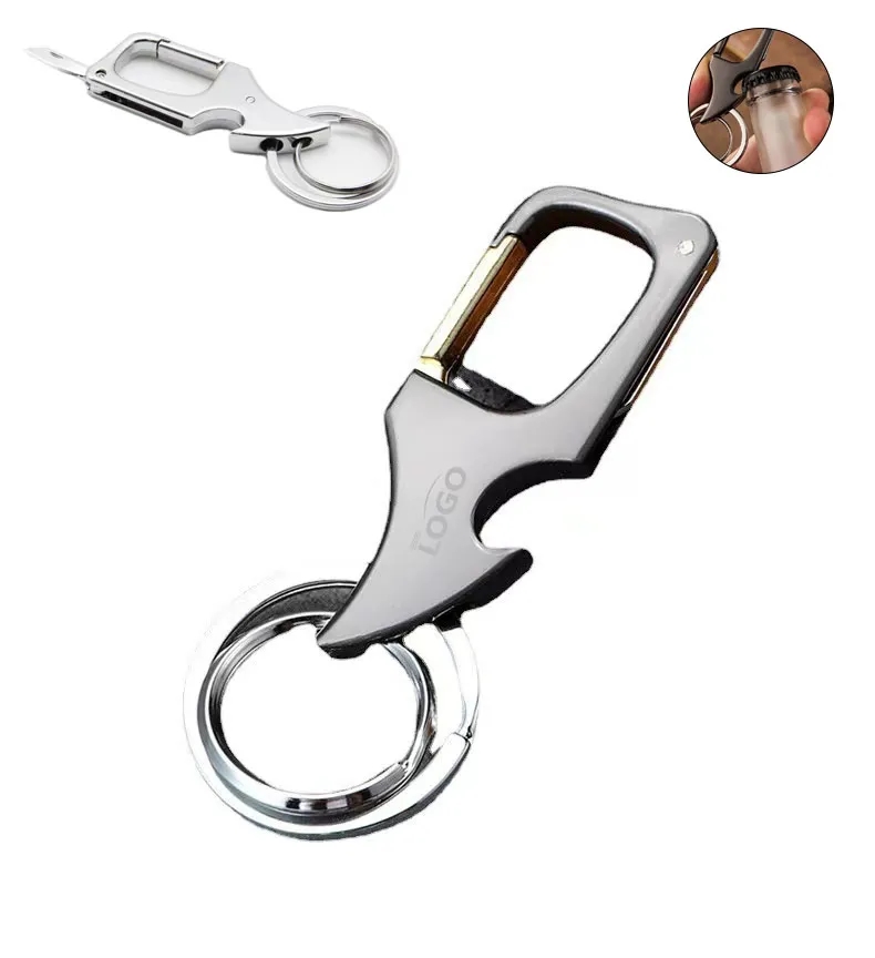 Multifunctional Keychain Bottle Opener with Knife