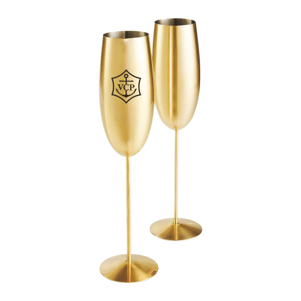 Stainless Steel Stemmed Champagne Flute #2 5