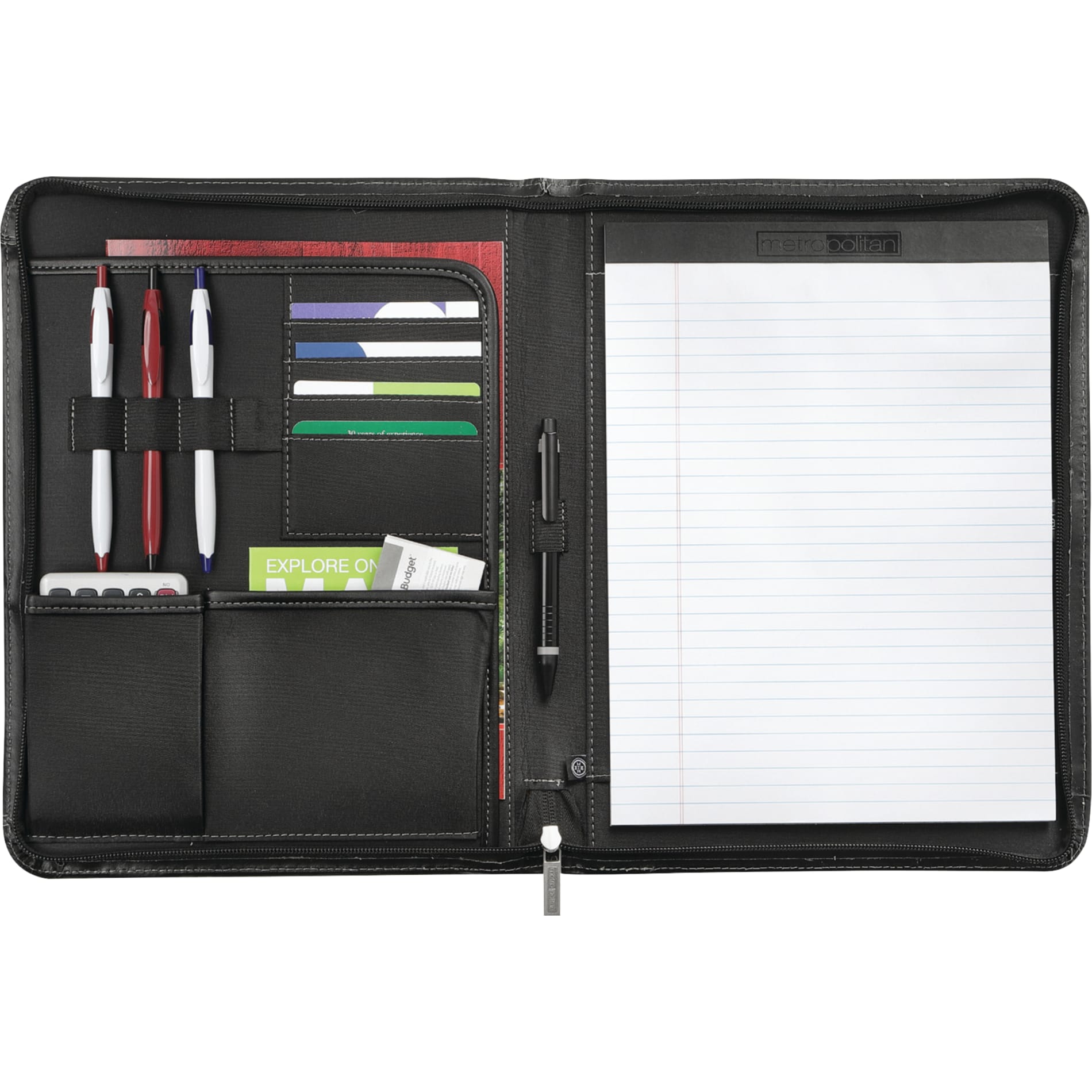 FSC® Mix Metropolitan Zippered Padfolio 2
