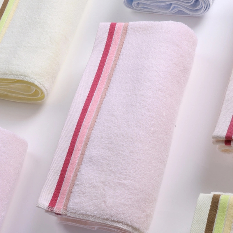 Custom Gift 100% Cotton Soft Striped Hand & Face Towel 10