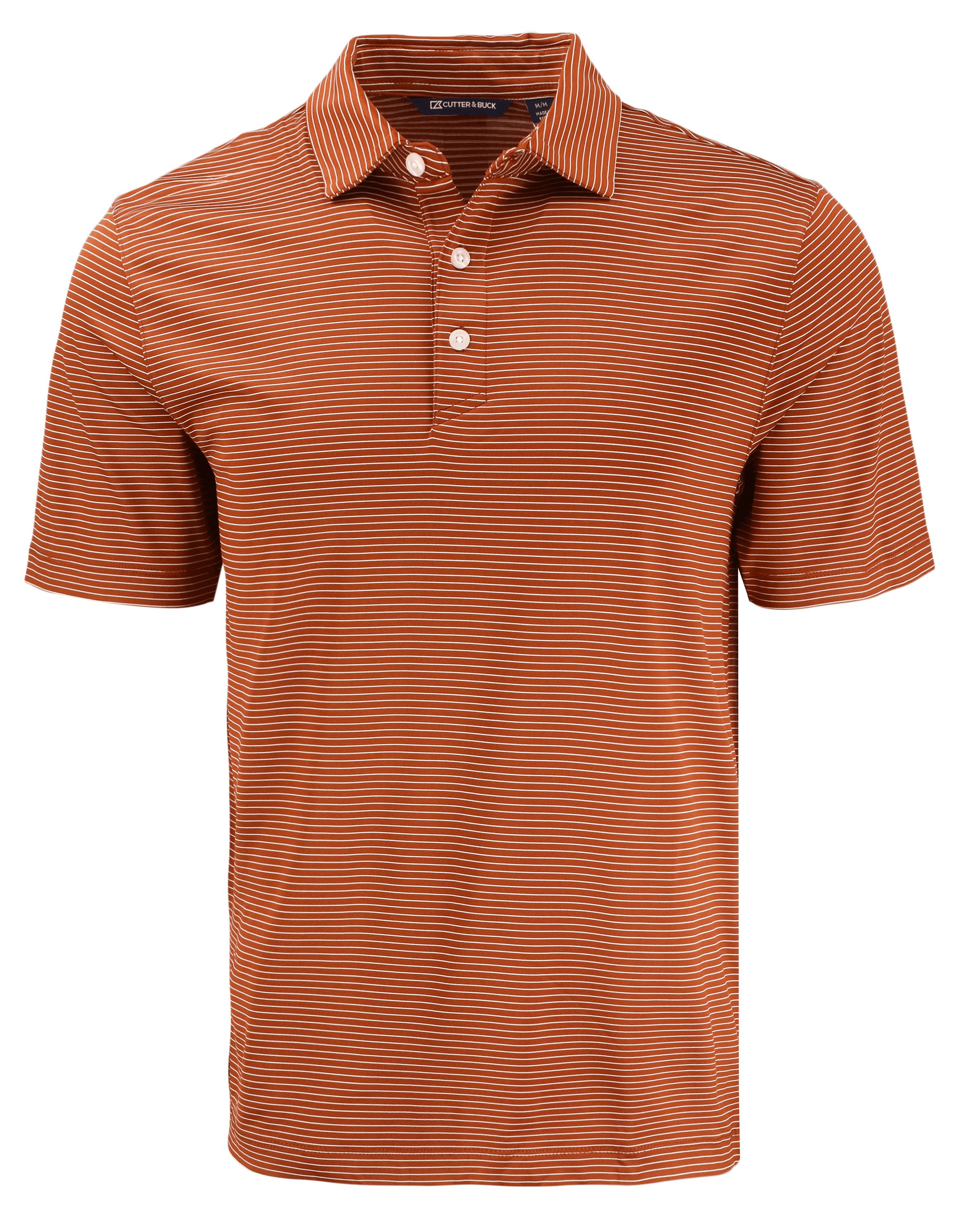 Cutter & Buck Forge Recycled Fine Line Stripe Four-Way Stretch Mens Polo 50
