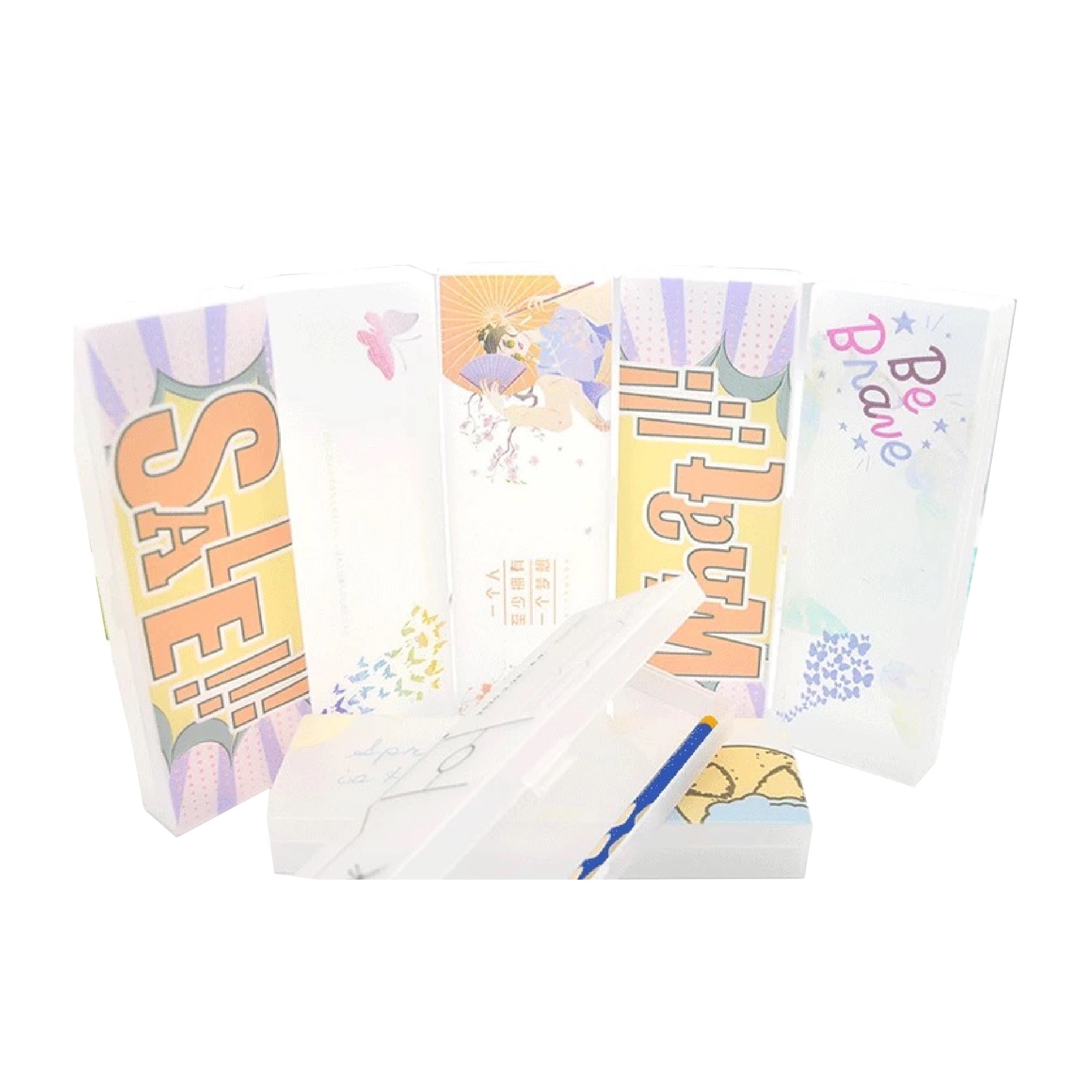 Plastic Clear Pencil Box MOQ 50pcs 2